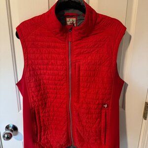Men's Quilted Red Vest